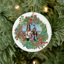 Familienskript Urlaub Weihnachten Weihnachtskarte Keramik Ornament