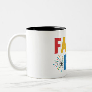 Familienspass. Zweifarbige Tasse