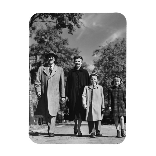 Familienspaziergang Magnet (Vertikal)
