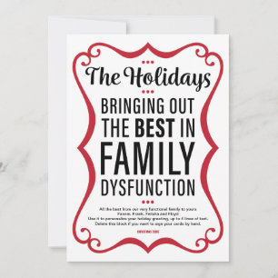 Familienstörung Ferienkarte mit Fotos Dankeskarte