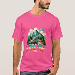 Familienstrasse 2024 Camping Familienfest Sommer T-Shirt
