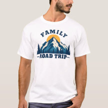 Familienstraßen-Trip Bergsonneuntergang