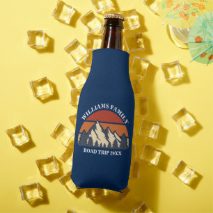 Familienstreckengebirge Sunset Custom Wiedersehen Flaschenkühler