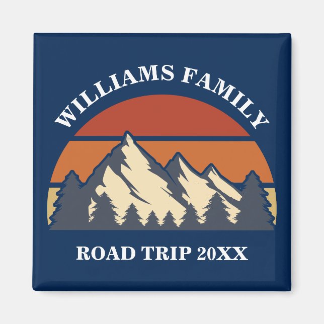 Familienstreit Vacacation Mountains Custom Wieders Magnet (Vorne)