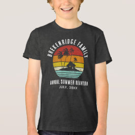 FamilienSummer Wiedersehen Beach House Matching Tri-Blend Shirt