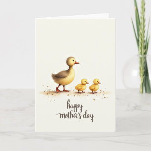 Familientagskarte mit Federn Karte
