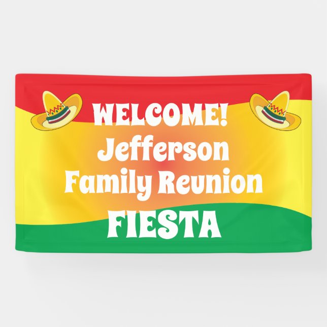 Familienthema Wiedersehen Fiesta Banner (Horizontal)