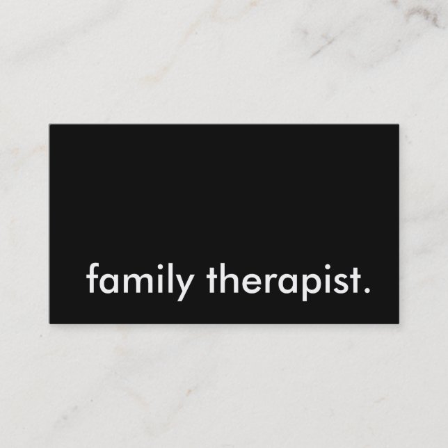 Familientherapeut Visitenkarte (Vorderseite)