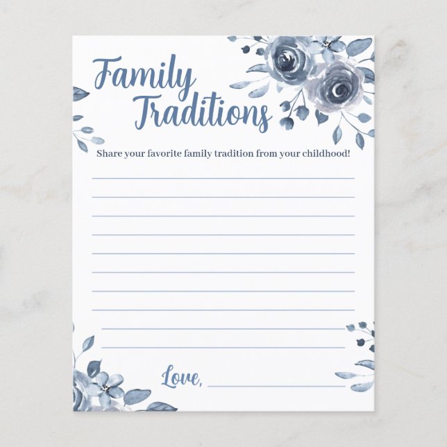 Familientradition Flyer (Vorne)