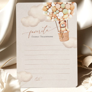 Familientraditionen Bear Balloons Babydusche