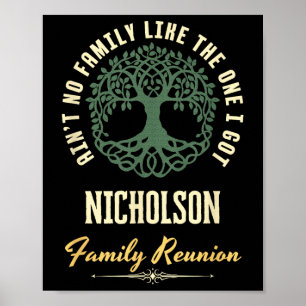 Familientreffen 2025 passendes Design - Nicholson  Poster