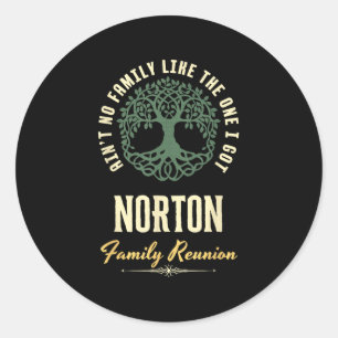 Familientreffen 2025 passendes Design - Norton Runder Aufkleber