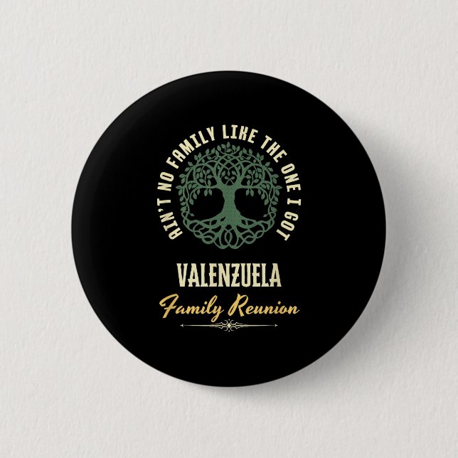 Familientreffen 2025 passendes Design - Valenzuela Button (Vorderseite)