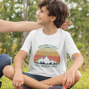 Familientreffen Benutzerdefinierter Herbst-Rückzug T-Shirt