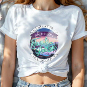 Familientreffen Bergsee Landschaft Lt ID1126 T-Shirt