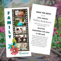 Familientreffen Filmstreifen Save-the-Date
