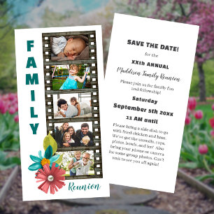 Familientreffen Filmstreifen Save-the-Date 