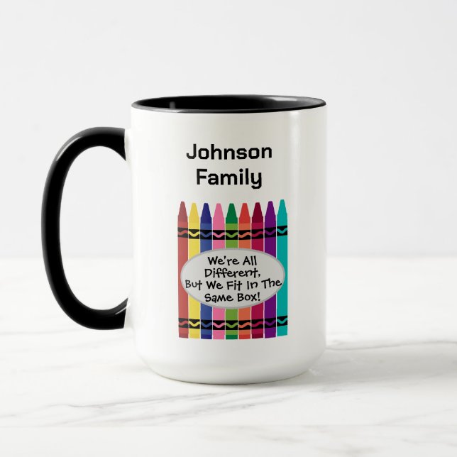 Familientreffen Große Farb-Mug Tasse (Links)