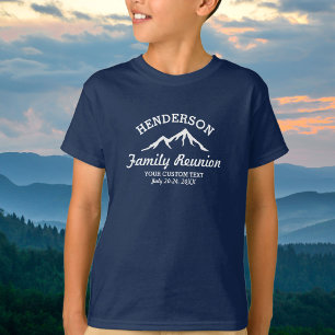 Familientreffen im Vintage-Stil Coole Berggipfel T-Shirt