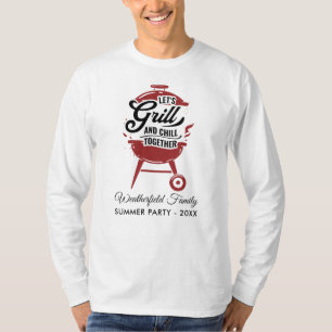 Familientreffen Jahres-Sommer-BBQ-Party Benutzerde T-Shirt