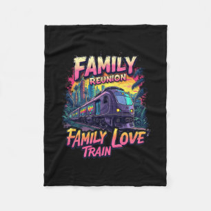 Familientreffen Love Train Team Treffen Reise Fleecedecke