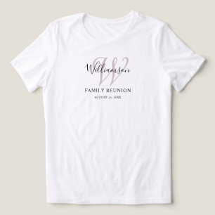 Familientreffen-Monogramm Einfach Tri-Blend Shirt