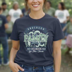 Familientreffen-Motiv am Bergsee dk ID1317 Tri-Blend Shirt