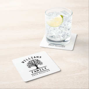 Familientreffen Sommerferien Roadtrip Rechteckiger Pappuntersetzer