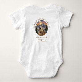 Familientreffen Sommerferien Wolf Berg Sonnenunter Baby Strampler