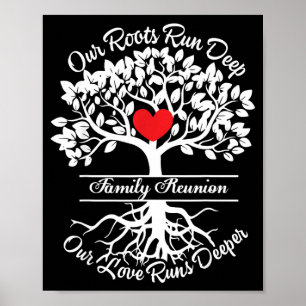 Familientreffen Stimmung Wurzeln reichen tief Lieb Poster