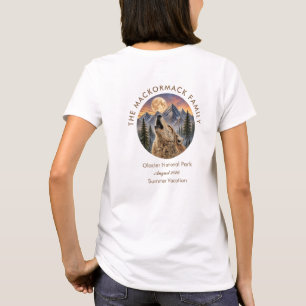 Familientreffen Urlaub Wild Wolf Mountain Sonnenun T-Shirt