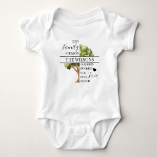 Familientreffen Wurzel und Liebe Tief Baby Strampler