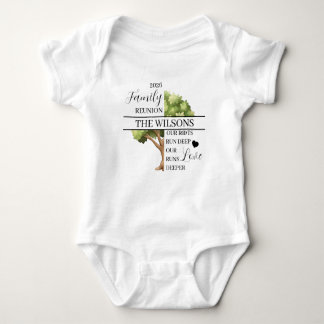 Familientreffen Wurzel und Liebe Tief Baby Strampler