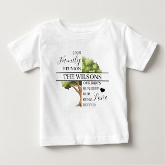 Familientreffen Wurzel und Liebe tief Baby T-shirt