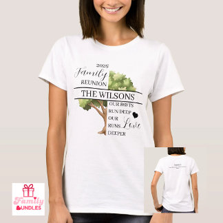Familientreffen Wurzel und Liebe Tiefe Frauen T-Shirt
