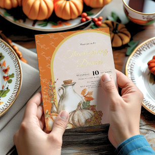 Familientreffen zum Thanksgiving-Dinner Folieneinladung