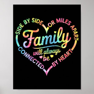 Familienübereinstimmung Durch Herz Verbunden Famil Poster