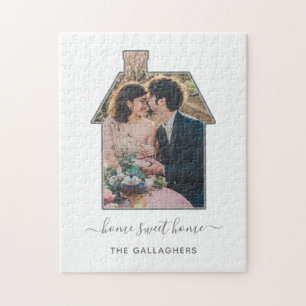 Familienunternehmen Foto House Shape Housewarming  Puzzle