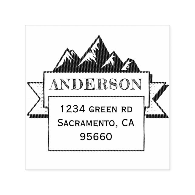 Familienunternehmen | Return AddressStamp Permastempel (Design)