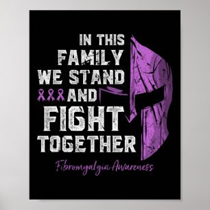 Familienunterstützungs-Bewusstsein Spartan-Krieger Poster