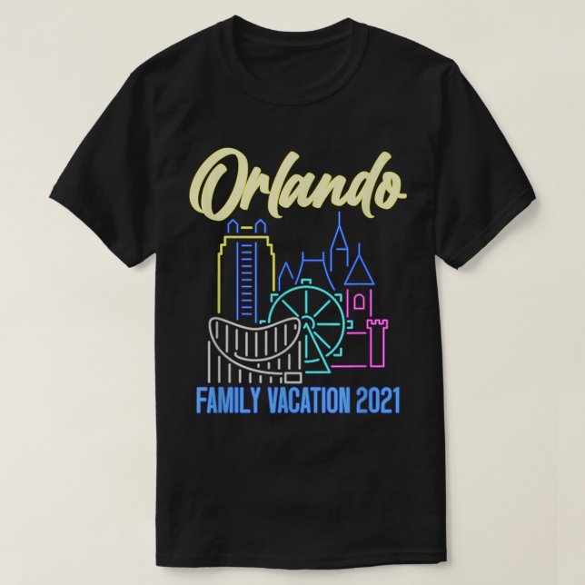 Familienurlaub 2021 Orlando Matching Summer Vacat T-Shirt (Design vorne)