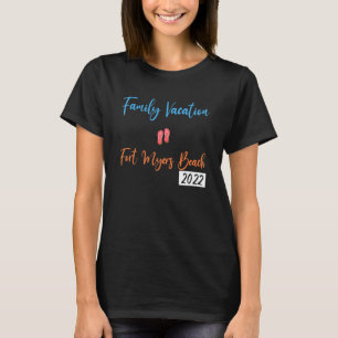 Familienurlaub 2022 Palm Tree Florida Fort Myers T-Shirt