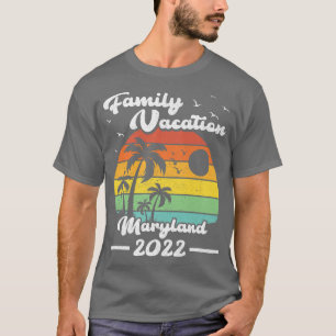 Familienurlaub 2022 Vintag Retro Maryland Beach T-Shirt