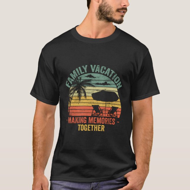 Familienurlaub 2023 Beach Matching Sommerurlaub T-Shirt (Vorderseite)