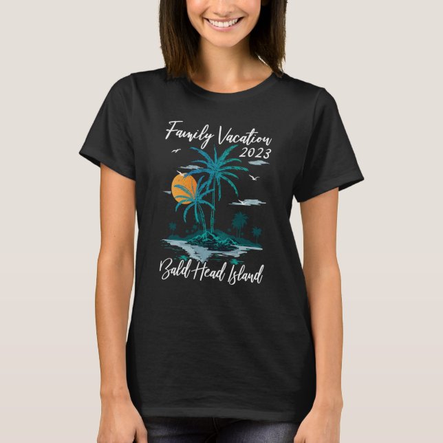 Familienurlaub 2023 North Carolina Bald Head Isla T-Shirt (Vorderseite)