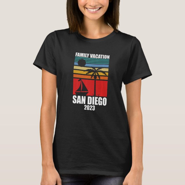Familienurlaub 2023 San Diego Sommermatching Hol T-Shirt (Vorderseite)
