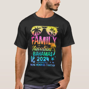 Familienurlaub 2024 Bahamas Matching Erinnerungen  T-Shirt