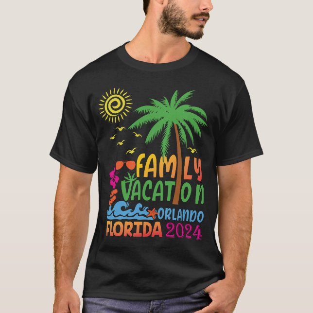 Familienurlaub 2024 Orlando Urlaub Reise 2024 T-Shirt (Vorderseite)