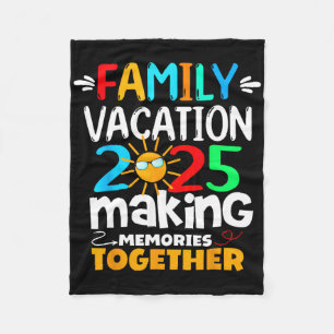 Familienurlaub 2025 Beach Matching Sommerfamilie Fleecedecke