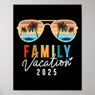 Familienurlaub 2025 Beach Sommer Männer Frauen Kin Poster
